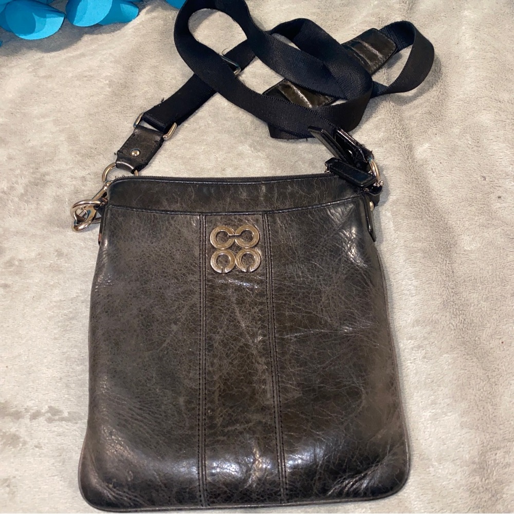 Coach crossbody dark gray